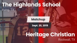 Matchup: Highlands vs. Heritage Christian  2019