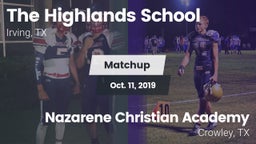 Matchup: Highlands vs. Nazarene Christian Academy  2019