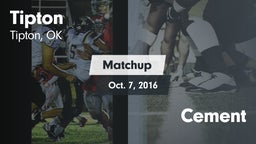Matchup: Tipton vs. Cement 2016
