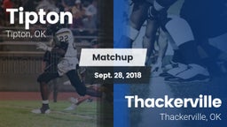 Matchup: Tipton vs. Thackerville  2018