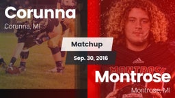 Matchup: Corunna vs. Montrose  2016