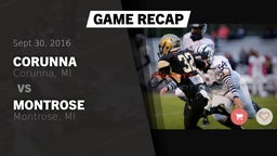 Recap: Corunna  vs. Montrose  2016