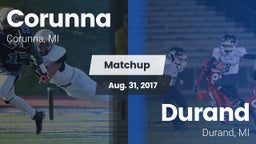 Matchup: Corunna vs. Durand  2017