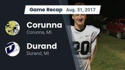 Recap: Corunna  vs. Durand  2017