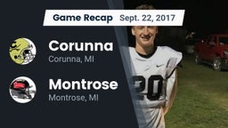Recap: Corunna  vs. Montrose  2017