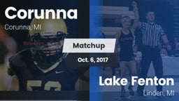 Matchup: Corunna vs. Lake Fenton  2017