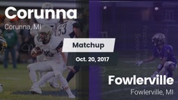 Matchup: Corunna vs. Fowlerville  2017