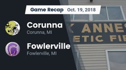 Recap: Corunna  vs. Fowlerville  2018