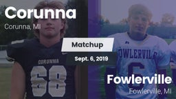 Matchup: Corunna vs. Fowlerville  2019
