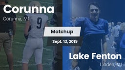 Matchup: Corunna vs. Lake Fenton  2019