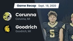 Recap: Corunna  vs. Goodrich  2020