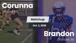 Matchup: Corunna vs. Brandon  2020