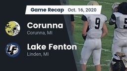 Recap: Corunna  vs. Lake Fenton  2020