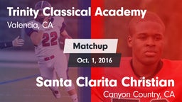 Matchup: Trinity Classical Ac vs. Santa Clarita Christian  2016