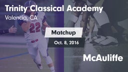 Matchup: Trinity Classical Ac vs. McAuliffe 2016