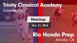 Matchup: Trinity Classical Ac vs. Rio Hondo Prep  2016