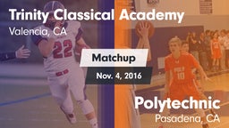 Matchup: Trinity Classical Ac vs. Polytechnic  2016