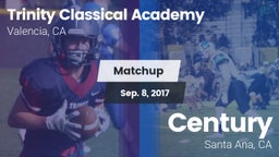 Matchup: Trinity Classical Ac vs. Century  2017