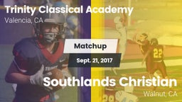 Matchup: Trinity Classical Ac vs. Southlands Christian  2017