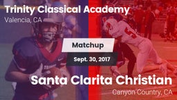 Matchup: Trinity Classical Ac vs. Santa Clarita Christian  2017