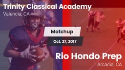 Matchup: Trinity Classical Ac vs. Rio Hondo Prep  2017