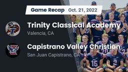 Recap: Trinity Classical Academy  vs. Capistrano Valley Christian  2022