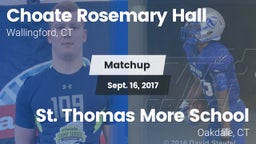 Matchup: Choate Rosemary vs. St. Thomas More School 2017