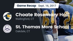 Recap: Choate Rosemary Hall  vs. St. Thomas More School 2017