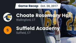 Recap: Choate Rosemary Hall  vs. Suffield Academy 2017