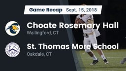 Recap: Choate Rosemary Hall  vs. St. Thomas More School 2018