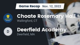 Recap: Choate Rosemary Hall  vs. Deerfield Academy  2022
