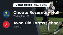 Recap: Choate Rosemary Hall  vs. Avon Old Farms School 2023