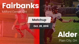 Matchup: Fairbanks vs. Alder  2016