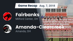 Recap: Fairbanks  vs. Amanda-Clearcreek  2018