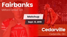 Matchup: Fairbanks vs. Cedarville  2019