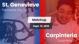 Matchup: St. Genevieve vs. Carpinteria  2019