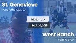 Matchup: St. Genevieve vs. West Ranch  2019