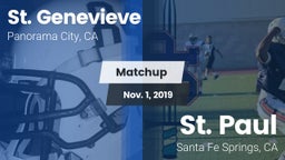Matchup: St. Genevieve vs. St. Paul  2019