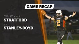 Recap: Stratford  vs. Stanley-Boyd  2016