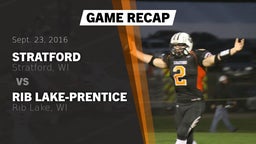 Recap: Stratford  vs. Rib Lake-Prentice  2016