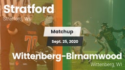 Matchup: Stratford vs. Wittenberg-Birnamwood  2020