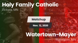 Matchup: Holy Family Catholic vs. Watertown-Mayer  2020