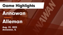 Annawan  vs Alleman  Game Highlights - Aug. 22, 2023