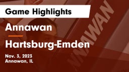 Annawan  vs Hartsburg-Emden Game Highlights - Nov. 3, 2023