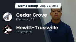 Recap: Cedar Grove  vs. Hewitt-Trussville  2018