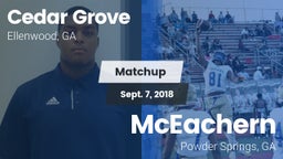 Matchup: Cedar Grove vs. McEachern  2018