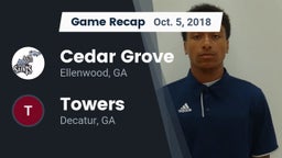 Recap: Cedar Grove  vs. Towers  2018