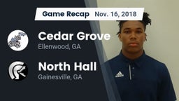 Recap: Cedar Grove  vs. North Hall  2018