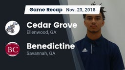 Recap: Cedar Grove  vs. Benedictine  2018