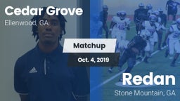 Matchup: Cedar Grove vs. Redan  2019